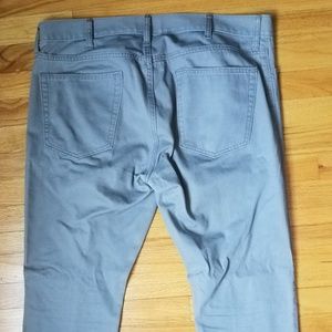 36X32 Slim 5 Pocket Twill Grey Stone